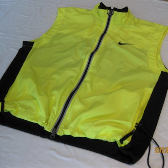 NIKE Running 'Gilet' Vest - M Solar Yellow (Like NEW!!!) 'Unisex' - Picture 4 of 16